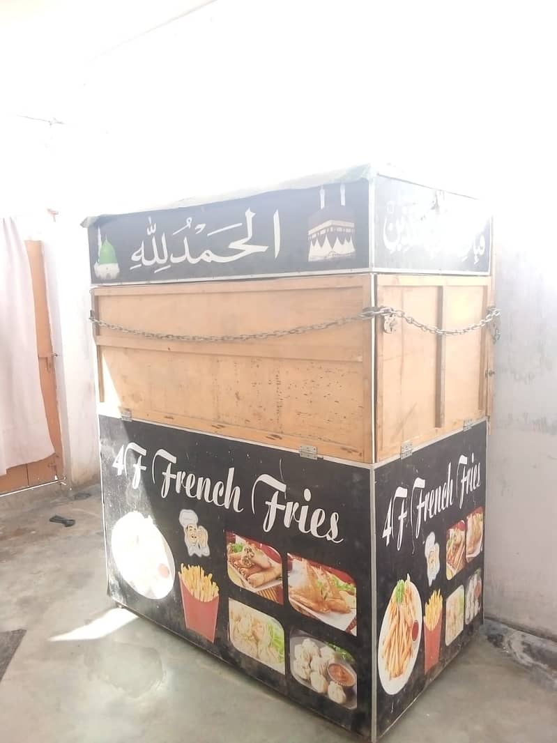 food cart for fries momos rolls and other fried items 4