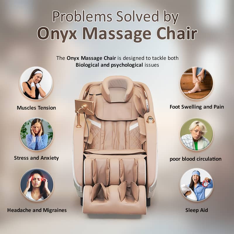 Onyx Massage Chair | Full Body Massage | Heating Therapy |Zero Gravity 10