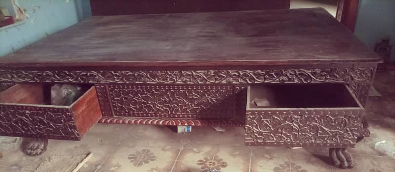 Pure Sagwan wood made bed (takht) in Hyderabad 2