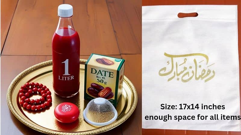 Ramadan Mubarak non woven fabric bags,  Ramzan Mubarak bags 2