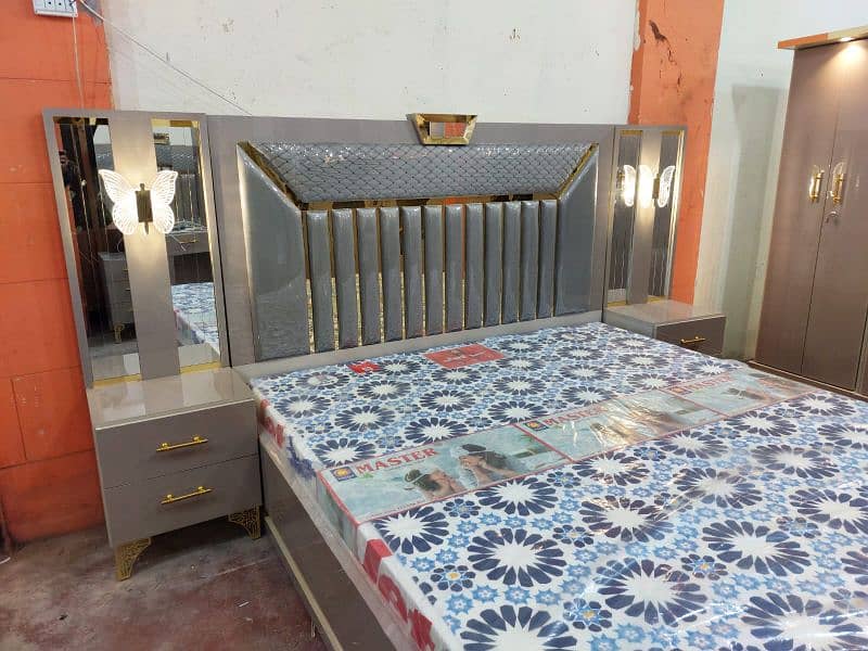 Bed set / King size bed /Double size Bed / wooden bed set / Furniture 4