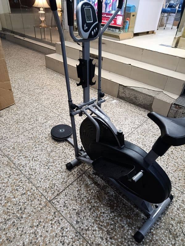 Elliptical Trainer With 4 handles Dumbbells and Twister new 120kg capa 4