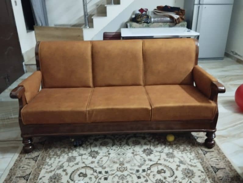 wooden sofa 0