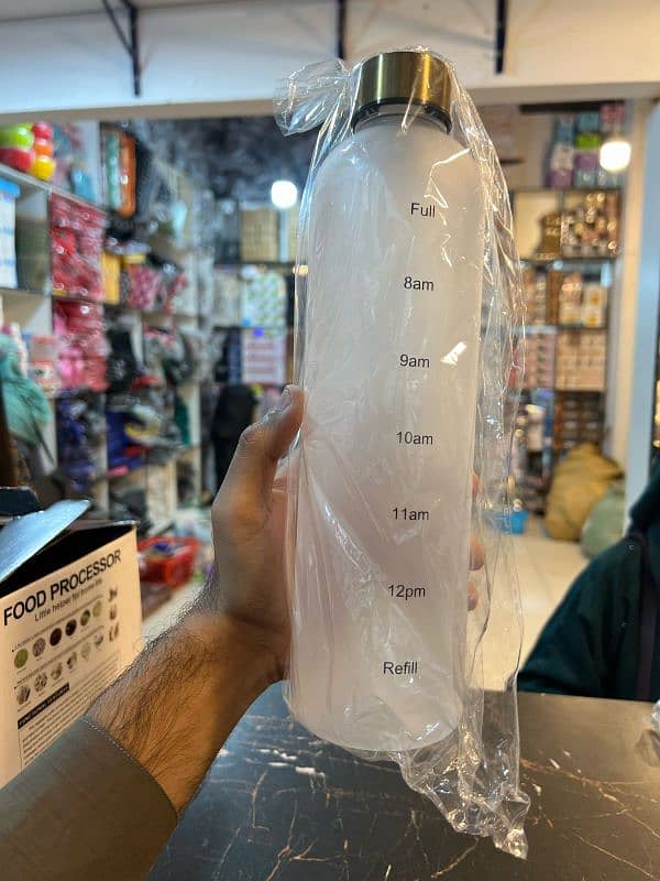 1 Liter Motivational Water Bottle 0