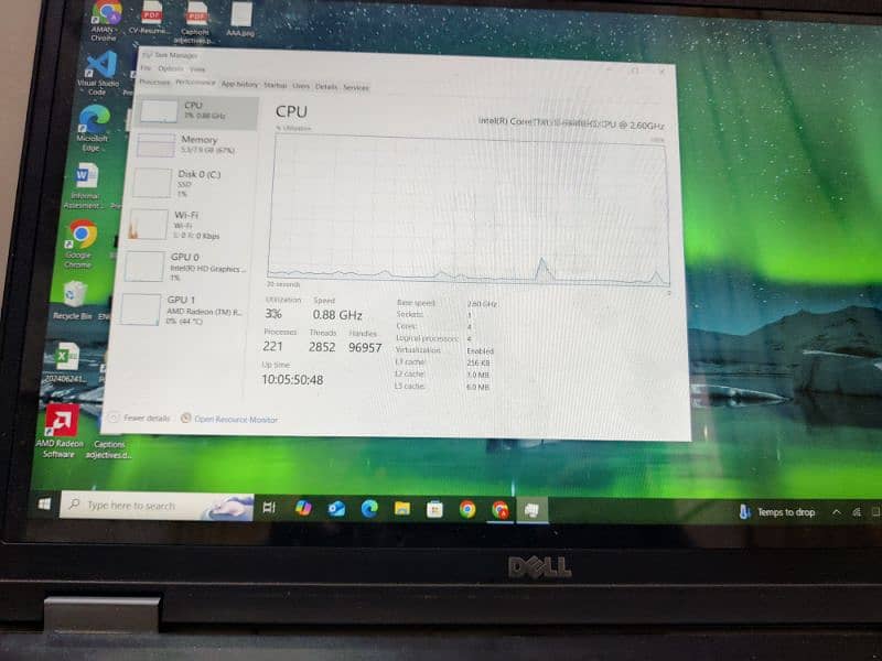 Dell E5570 AMD GPU Touch Screen Slight Shade 1