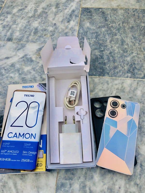 tecno camon 20 all ok like new condition no open no repair 8