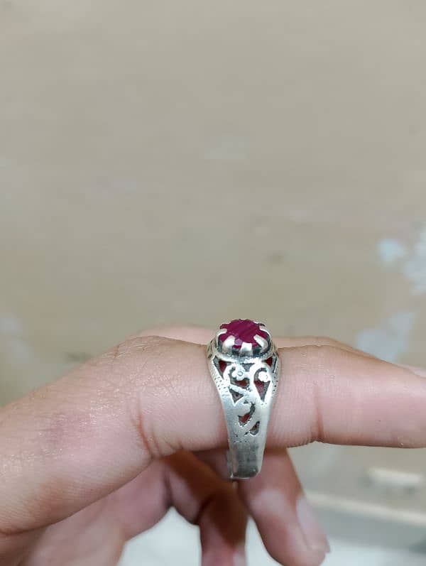 natural Ruby stone(glass filled) available 1