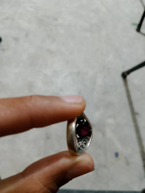 natural Ruby stone(glass filled) available 2