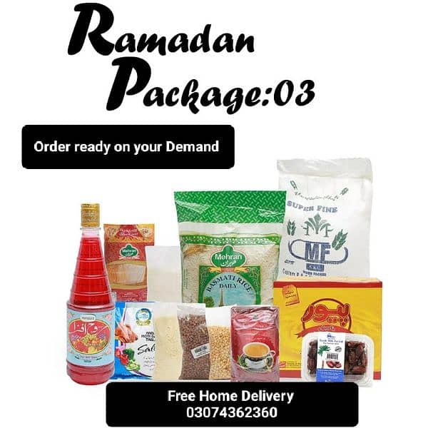 Ramzan pakeges box ready on your demand 0