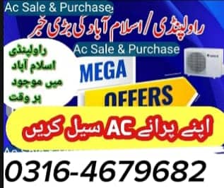 Ac Sale/Ac Purchase/Dc inverter Ac/split Ac/window Ac /Ac sale 0