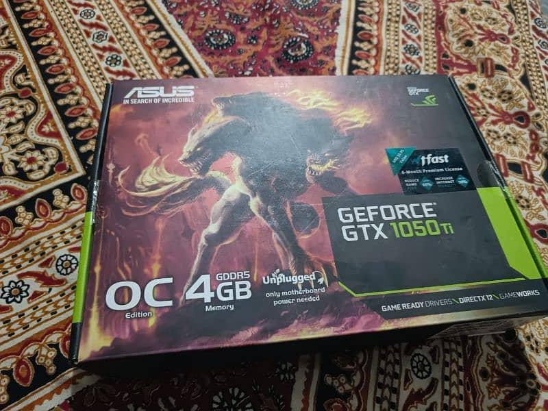 4gb card GTX 1050ti 6