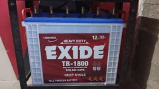 Exide Tubular Battery  TR1800 185amp