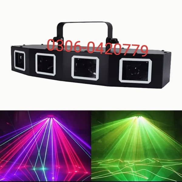 DJ LASER PARTY LIGHT 4HEAD 4