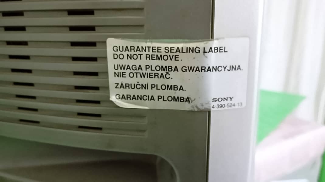 Sony TV (Trinitron) Made in Malaysia 2