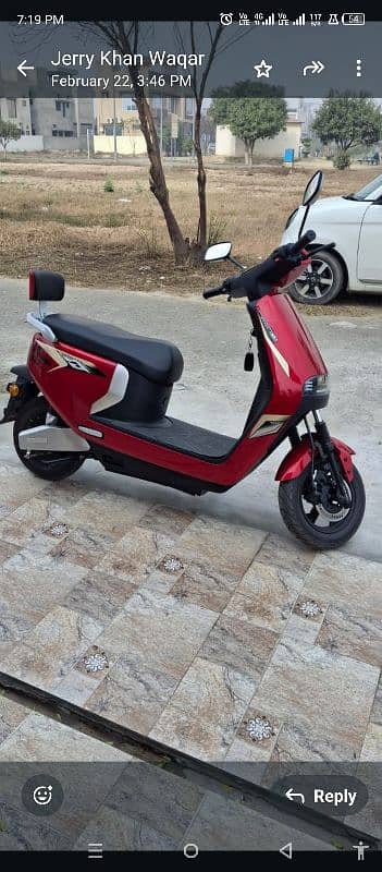 my new electric Scooty urgent for sale 1,5 year warranty 3