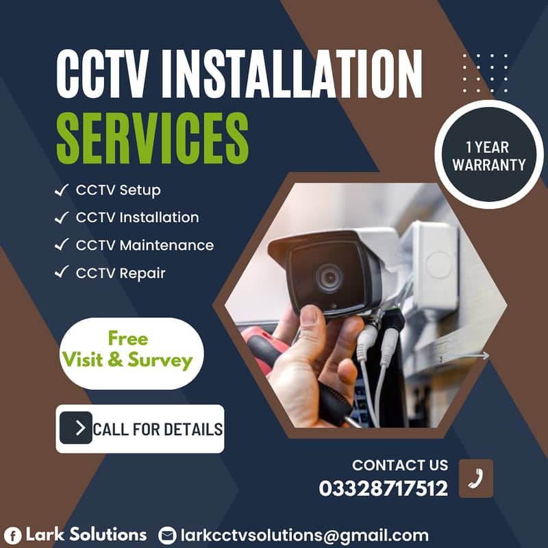 CCTV Camera Dahua Hikvision - CCTV Security HD Camera  Lark Solutions 0