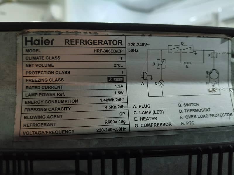 HAier Fridge Gd Medium szie (0306=4462/443) levelset 7