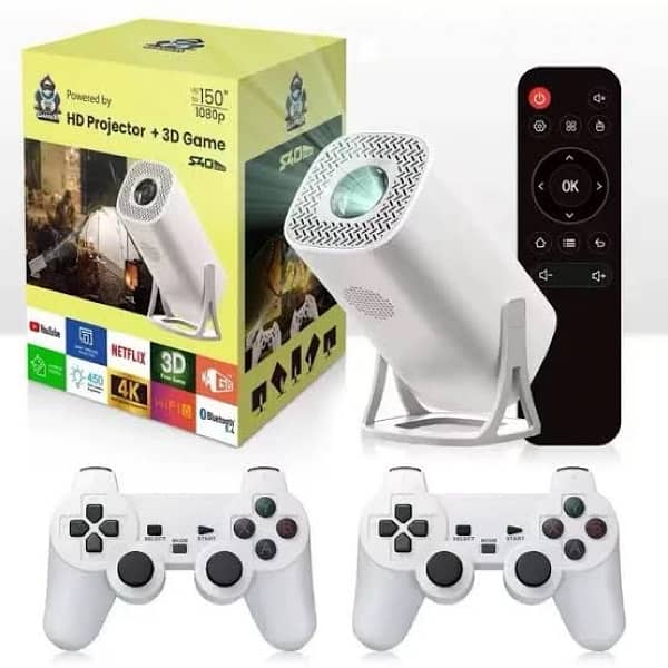 S40 Max Android + Gaming Projector ( 120” 4K Display ) 30000+ games 0