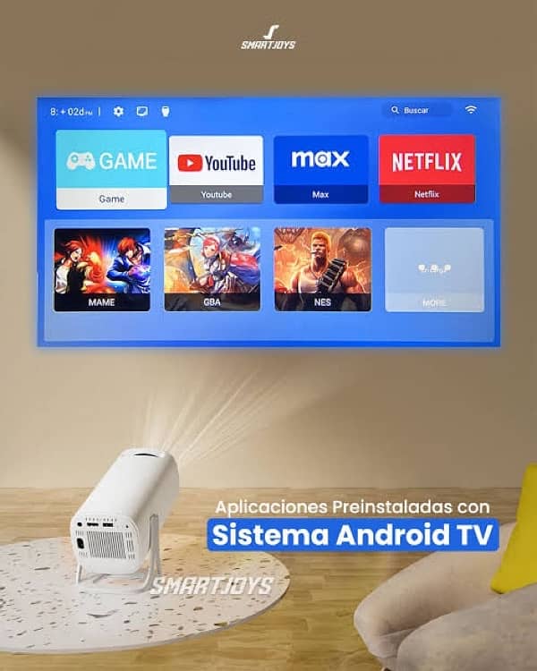 S40 Max Android + Gaming Projector ( 120” 4K Display ) 30000+ games 3