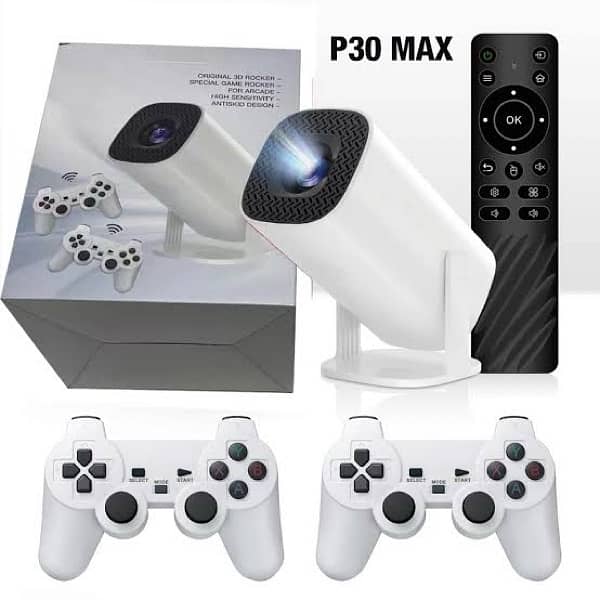 S40 Max Android + Gaming Projector ( 120” 4K Display ) 30000+ games 4