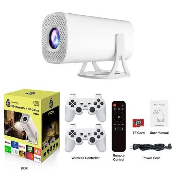 S40 Max Android + Gaming Projector ( 120” 4K Display ) 30000+ games 5