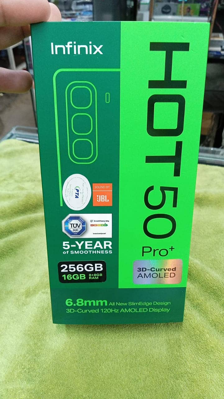 Infinix Hot 50 pro pluse 16/256 GB 10/10 just box open 1