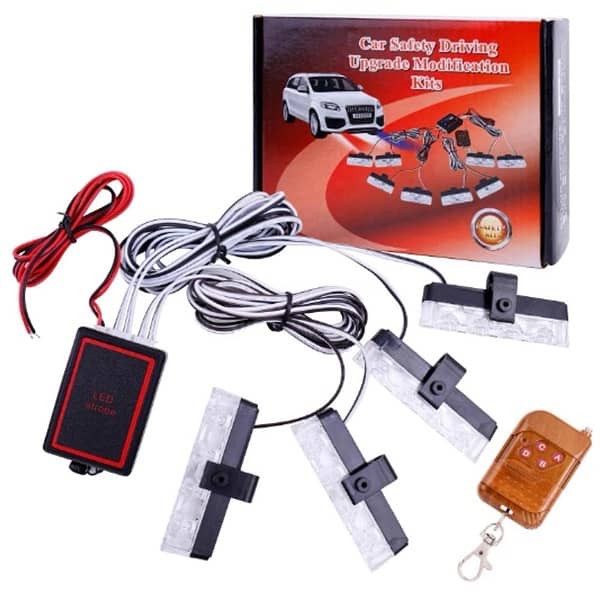 Remote-Controlled White Strobe Fog Flasher Kit for Cars and Jeeps 0