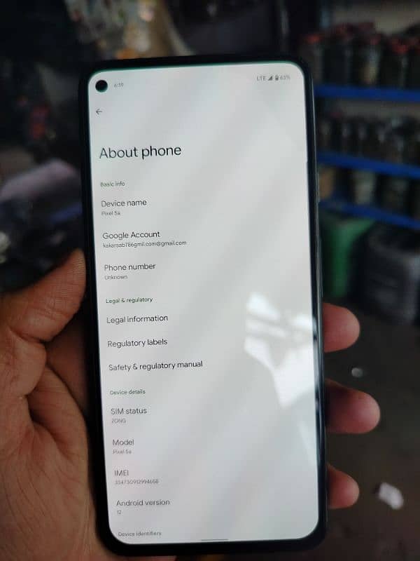 Google pixel 5A gg 4