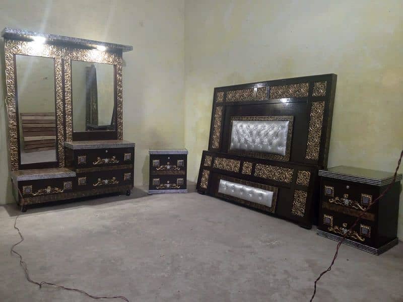 beautiful bed set complete jahaz furniture sold for sale in Lahore 0