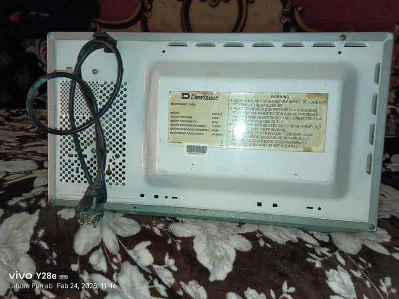 Dawlance microwave oven defrost option 3