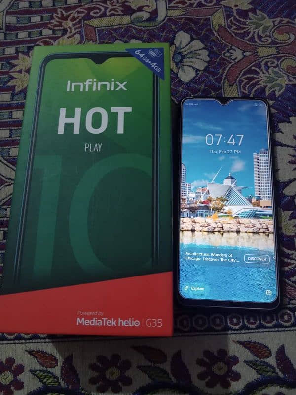 inFinix HOT 10 4/64 Condition 10/10 With Box 0