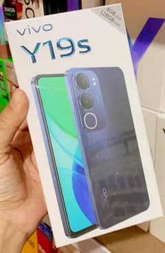 Vivo y19s 4/128 box pack blue colour