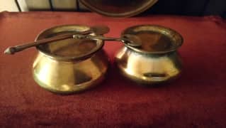 antique brass items .