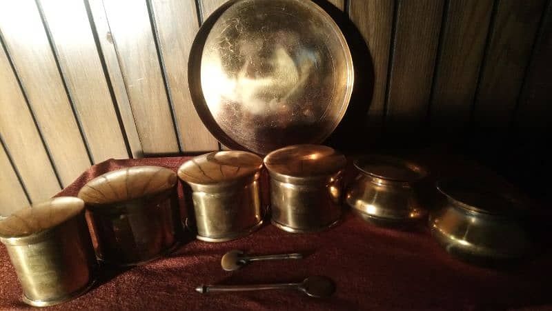 antique brass items . 5