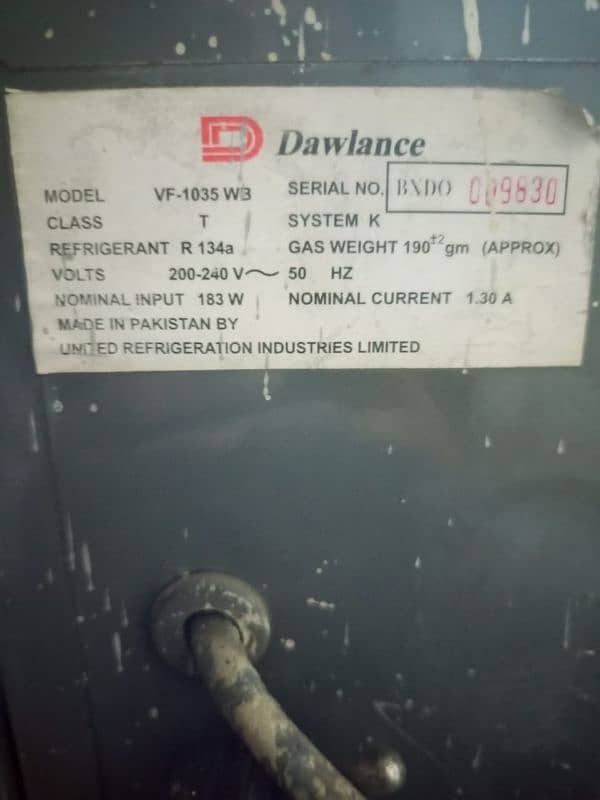 Dawlance vertical freezer 6