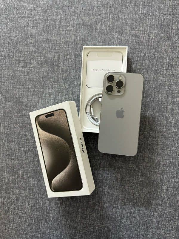 *iPhone 15 Pro Max 256gb*  PHYSICAL DUAL HK   COMPLETE BOX 2