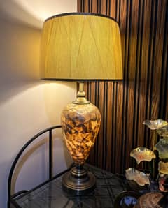 Beautiful Golden Stone Lamp for Sale - Single Piece