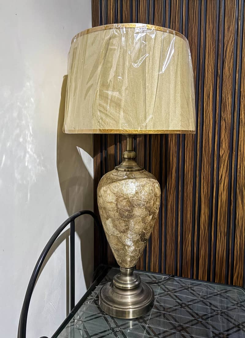 Beautiful Golden Stone Lamp for Sale - Single Piece 2