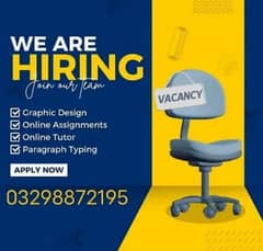 online jobs/full time/part time/simple typing jobs for boys and girls