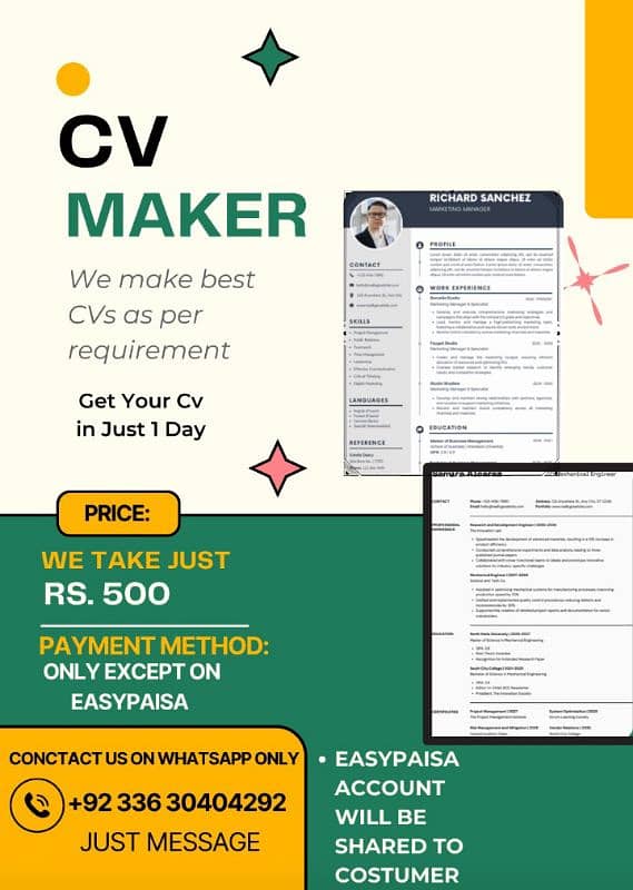 CV Maker ( just in one day ) 0