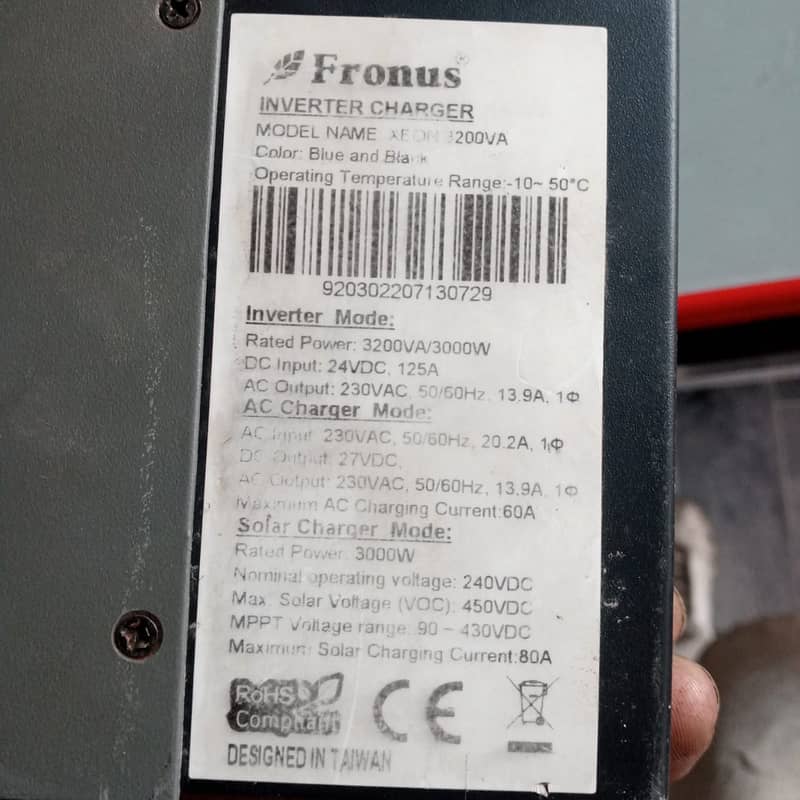 Fronus 3kw / solar inverter 3200VA 24V DC(BATTERY)125A / For Sale 2