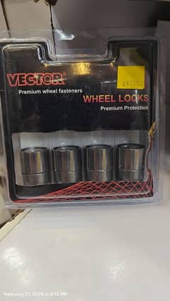 Anti theft wheel nut locks - unique L key design -