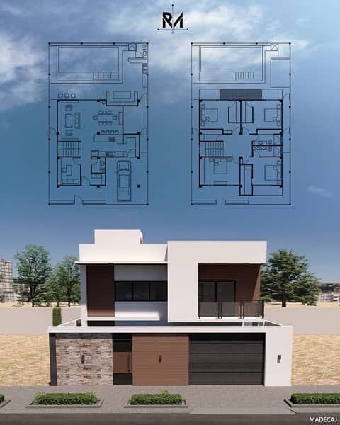 DHA 2D/3D Architectural Planning and drawings 1