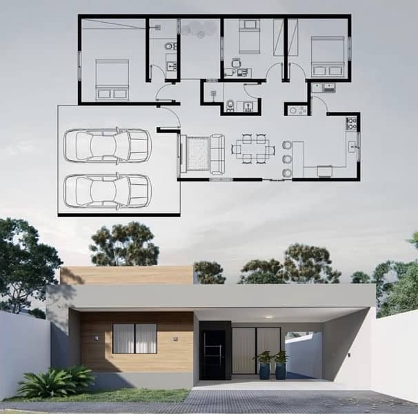 DHA 2D/3D Architectural Planning and drawings 4