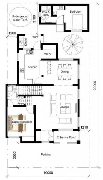 DHA 2D/3D Architectural Planning and drawings 10