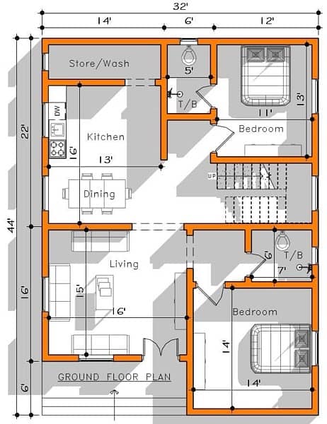 DHA 2D/3D Architectural Planning and drawings 13