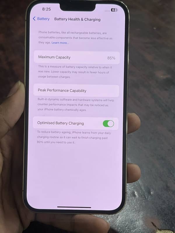 I phone 13 pro max non pta golden Colr 85 health 11