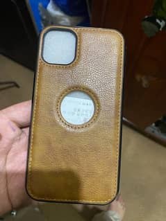 iPhone 11 leather case with apple logo case for sale