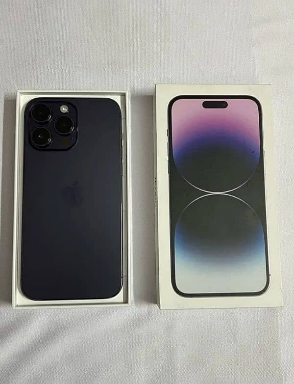 apple iPhone 14 pro max pta approved official 10 by 10  with full box 0