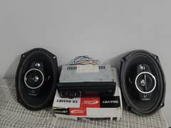 car music player mp3 and speakers